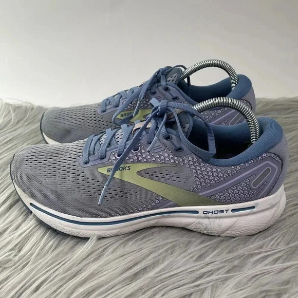 Brooks Ghost 14 Womens Size 10.5 Shoes Blue Gray Running Athletic Sneakers - Picture 2 of 8